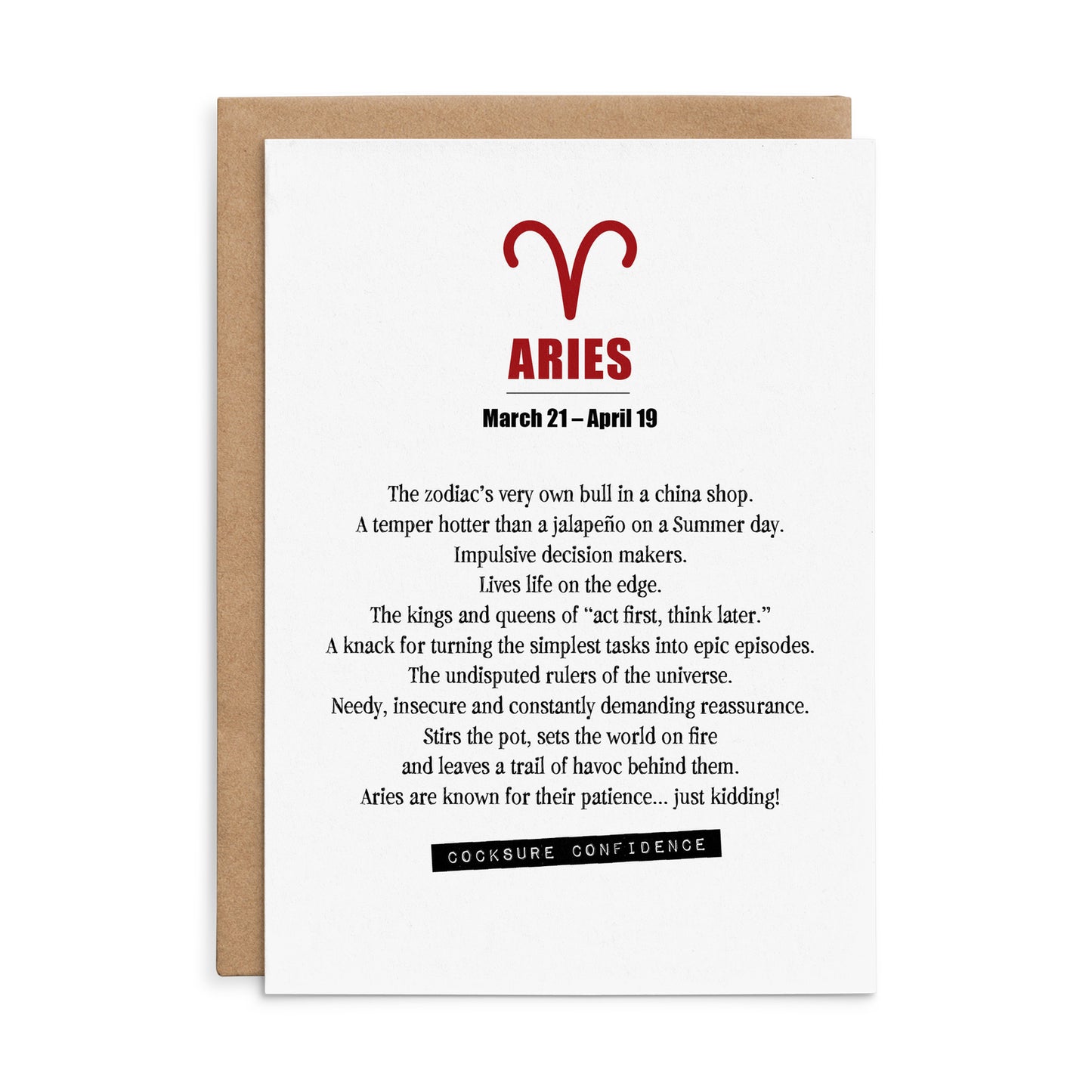 XH04 - Aries - Defamations Horoscope Card