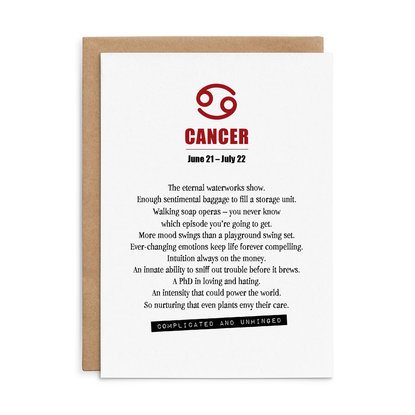 XH07 - Cancer - Defamations Horoscope Card